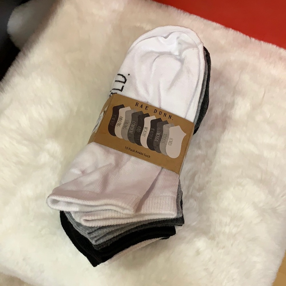 Rae Dunn 10 Pack Ankle Sock